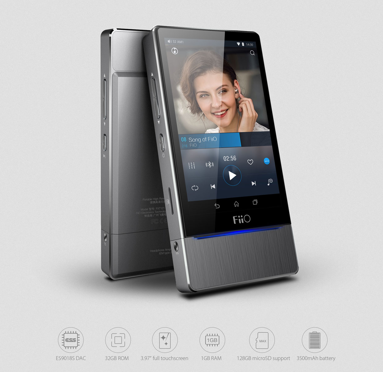ขาย FiiO X7 เครื่องเล่นพกพาระดับ Hi-End หน้าจอ full touch screen เต็มรูปแบบ