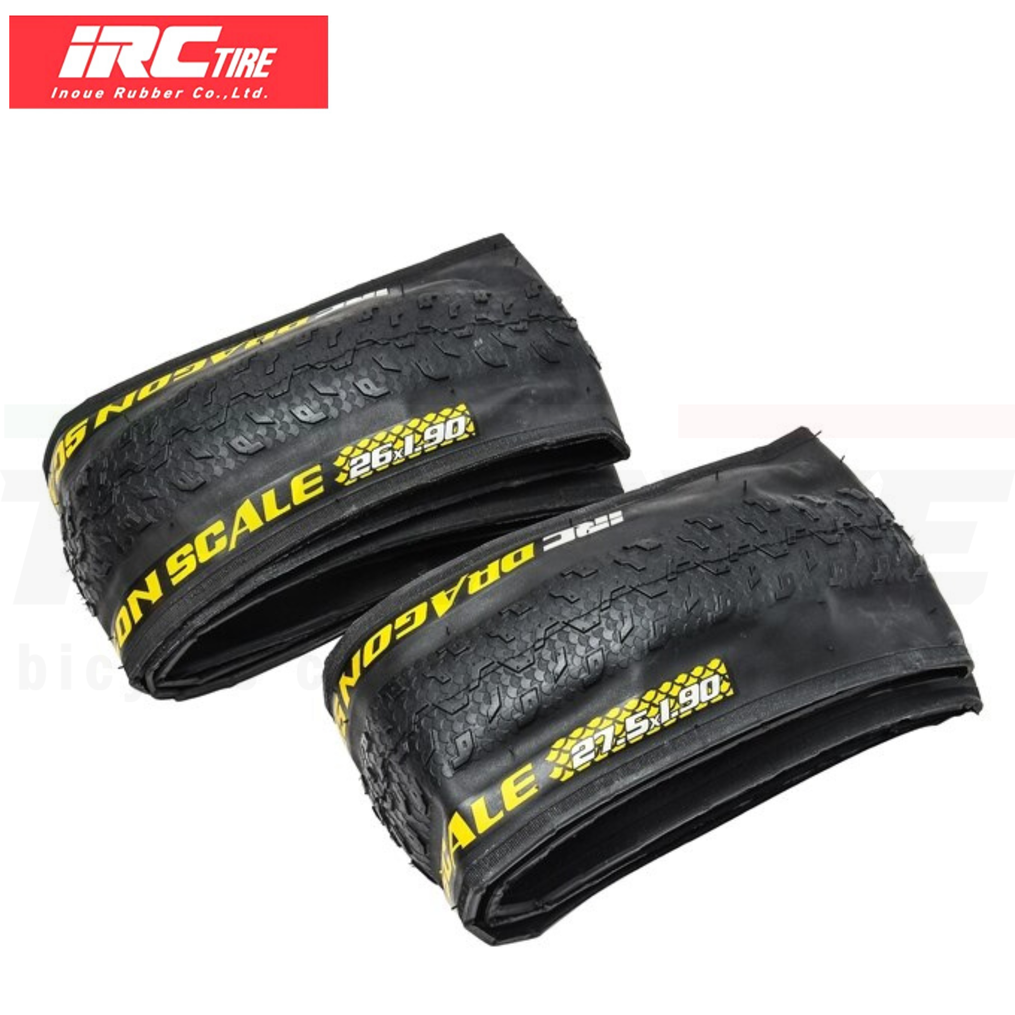 ยางนอกจักรยานเสือภูเขาขอบพับ รุ่นเบาพิเศษ IRC 26/27.51.9 29X1.95 SUPER LIGHT DRAGON SCALE
