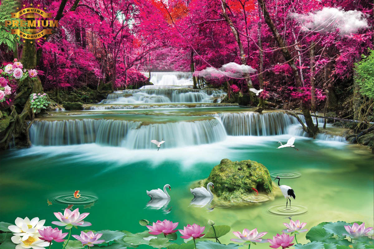 วอลเปเปอร์ ภาพวิวน้ำตก J-PREMIUM(สั่งผลิต)