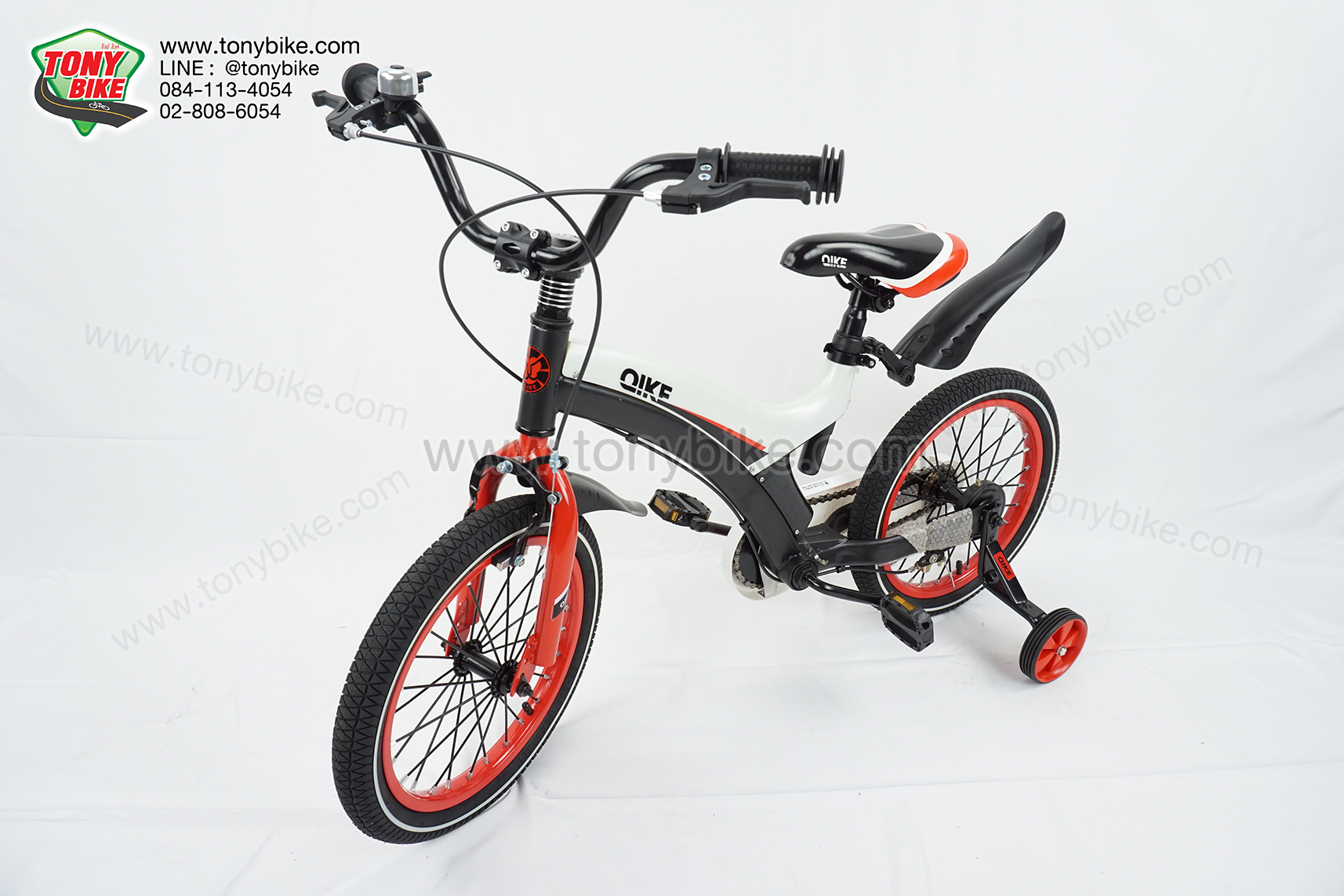 จักรยานเด็กเฟรมโค้ง ดำแดง