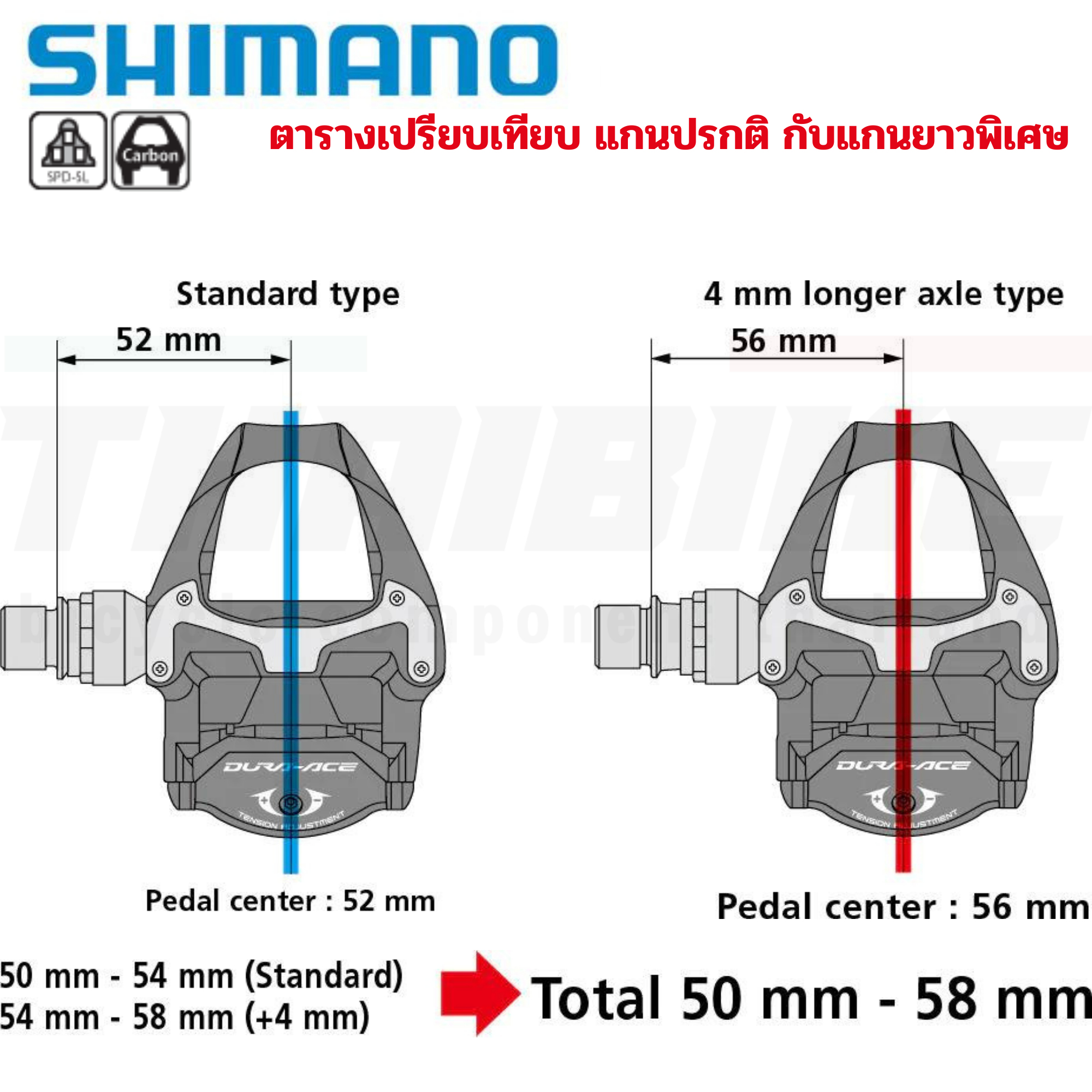 แท้ศูนย์ไทย บันไดจักรยานชิมาโน่ SHIMANO DURA-ACE เสือหมอบ PD-R9100 มีคลีท มีกล่อง