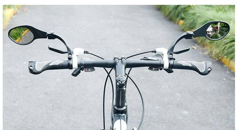 กระจกติดจักรยาน ขายึดอลูมิเนียม เลนส์อลูมิเนียม THAIBIKE