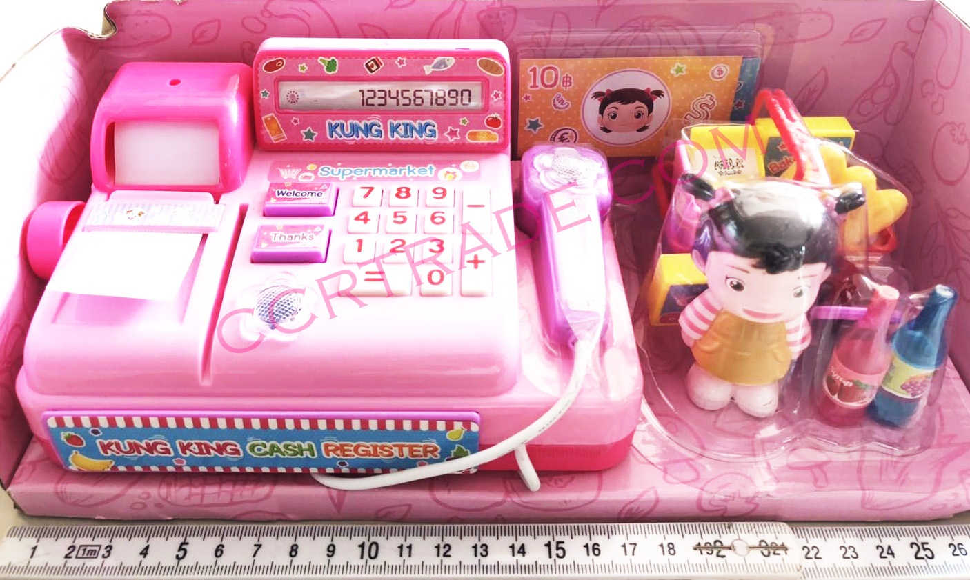 ชุดแคชเชียร์กุ๋งกิ๋ง มีเสียง มีไฟกล่อง 13x29 ซม.(ลิขสิทธิ์แท้)(1x3)