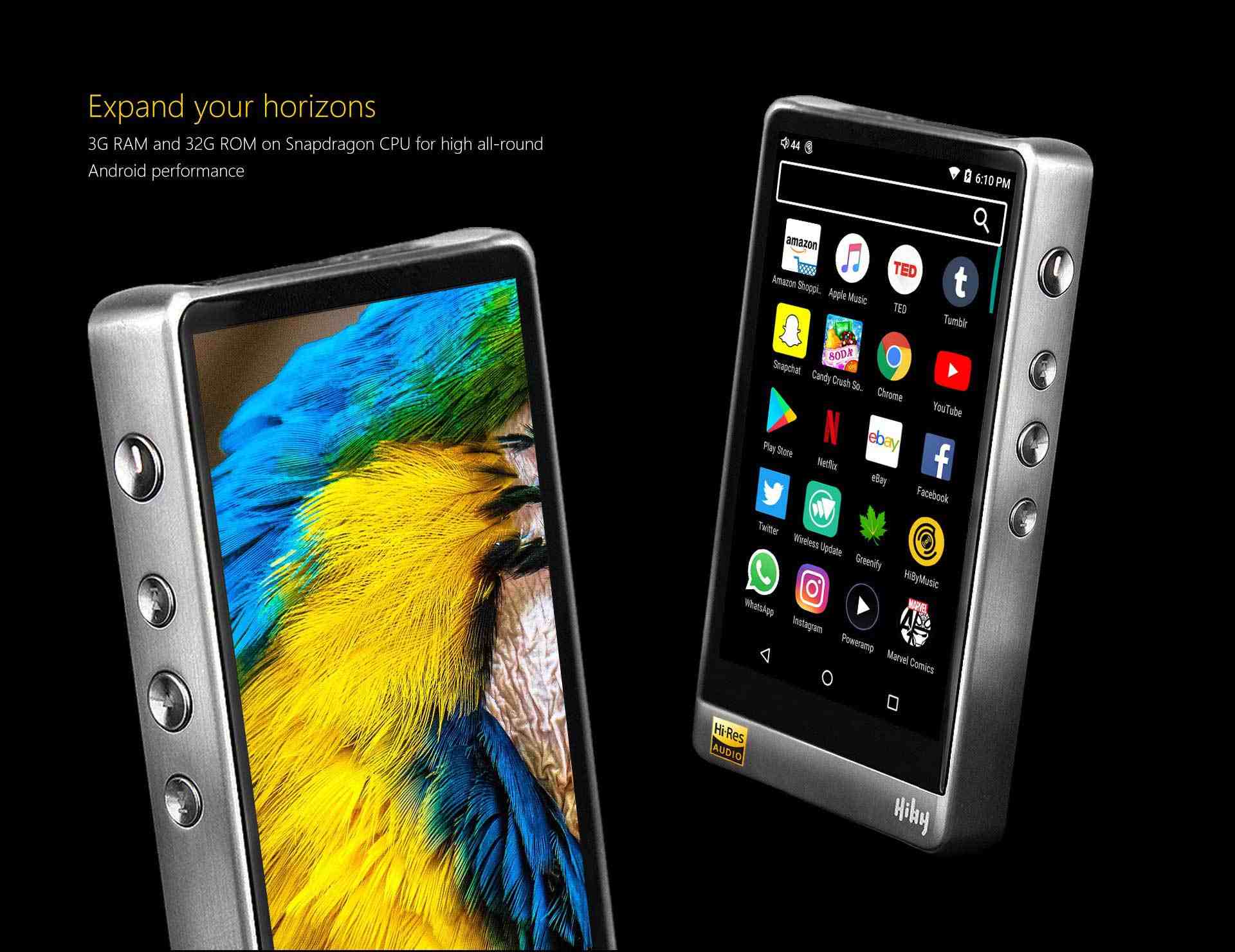 ขาย Hiby R6 สุดยอด Android DAP ระดับ Hi-Res รองรับ bluetooth , DSD