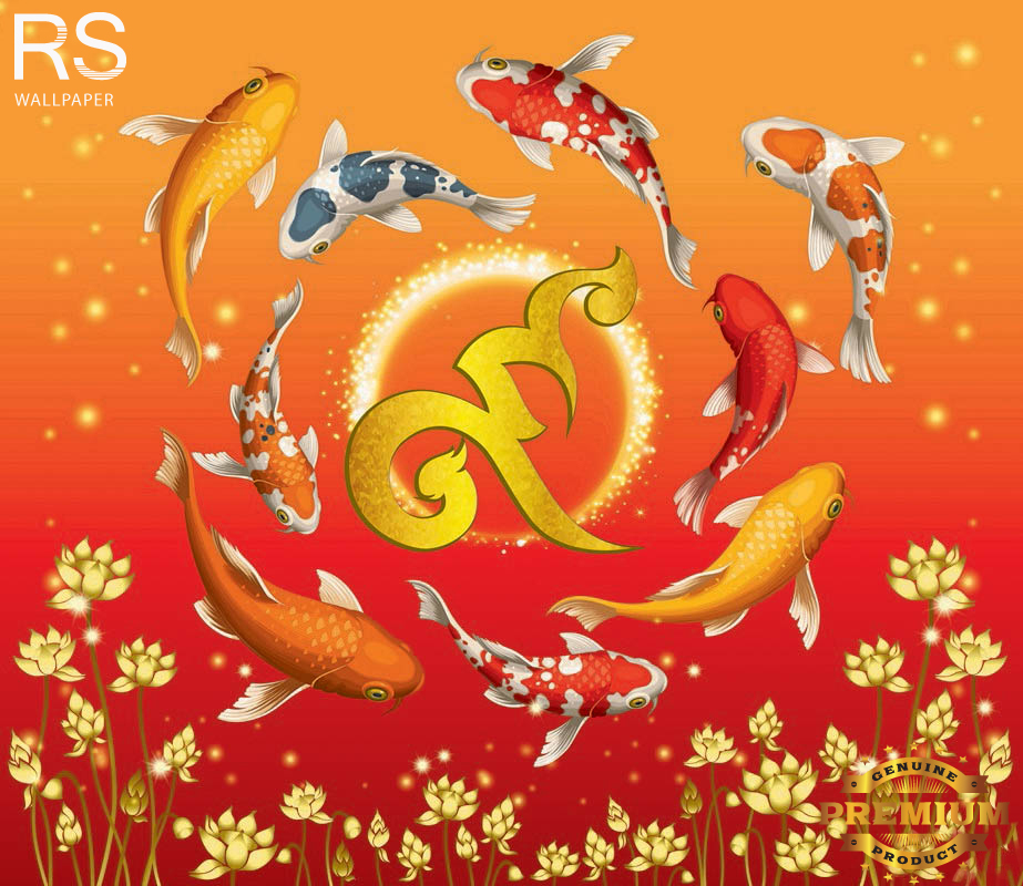 วอลเปเปอร์ ภาพฮวงจุ้ย ปลาคราฟ J-PREMIUM(สั่งผลิต)