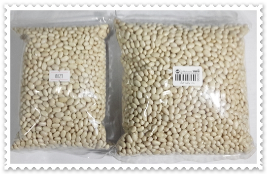 ถั่วขาวผิวมัน ขนาดบรรจุ 500 กรัม