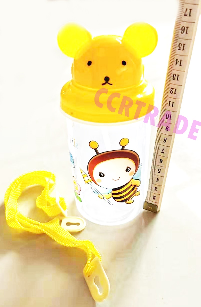 กระติกน้ำหัวการ์ตูน+สายสะพาย 7.5x15 ซม.