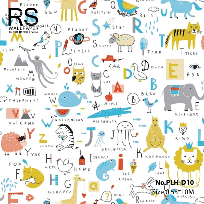 วอลเปเปอร์ ลายการ์ตูนน่ารัก No.PLH-D10