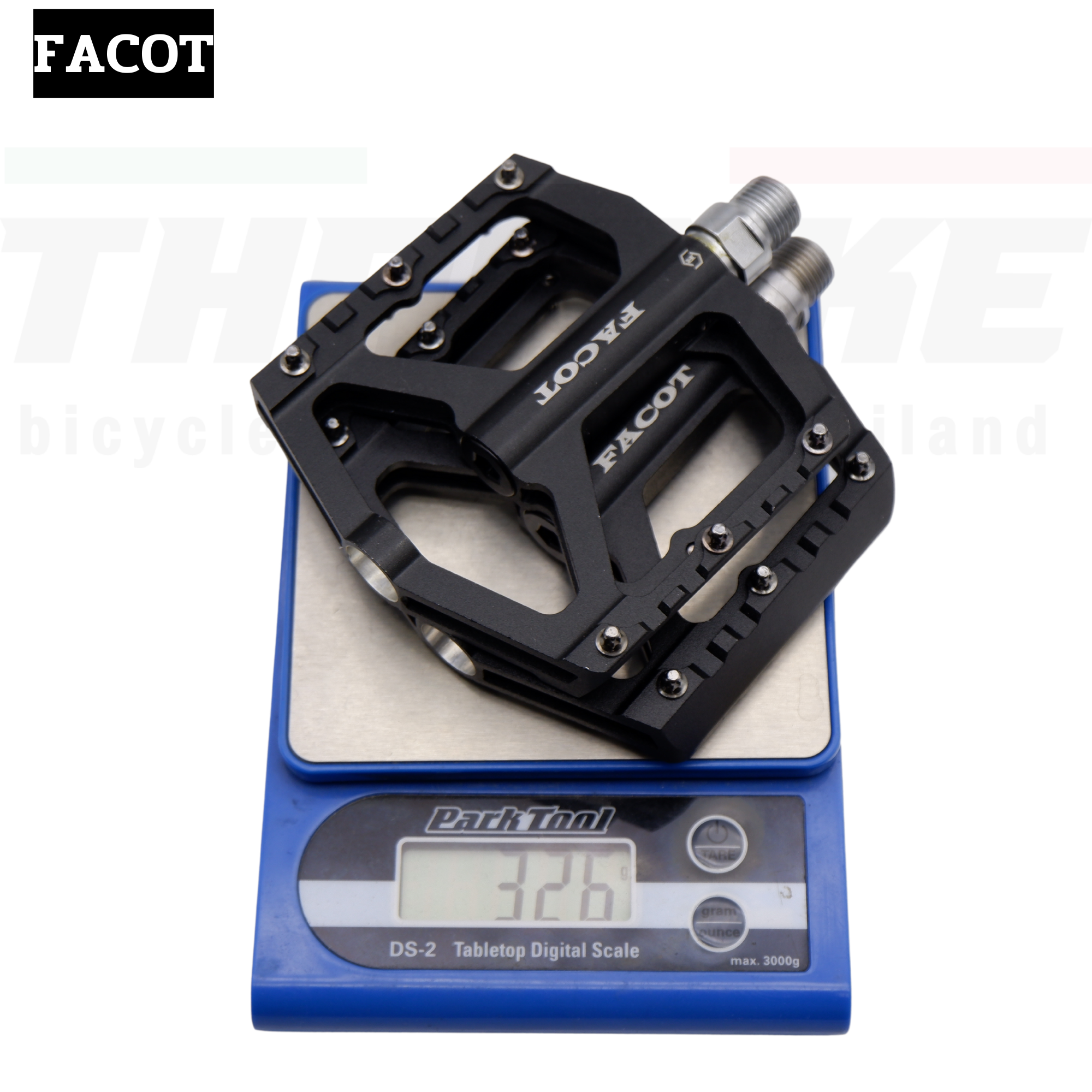 บันไดจักรยานเสือหมอบเสือภูเขา พื้นกว้าง อลูมิเนียมแบบริ่ง CNC FACOT