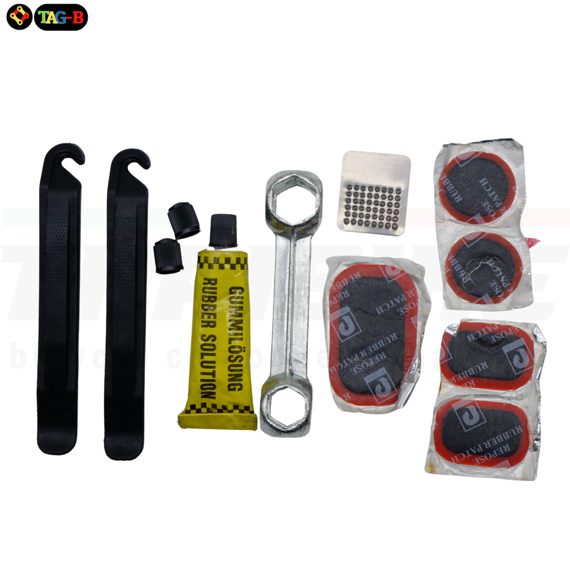 ชุดปะยางจักรยานแบบพกพา พร้อมกาว งัดยาง ชุดปะ เครื่องมือรวม FILMER