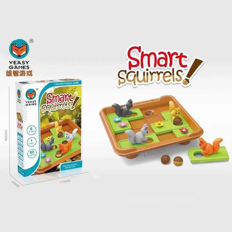 เกมกระรอก smart Squirrel เกมตรรกะ พร้อมส่งจากไทย