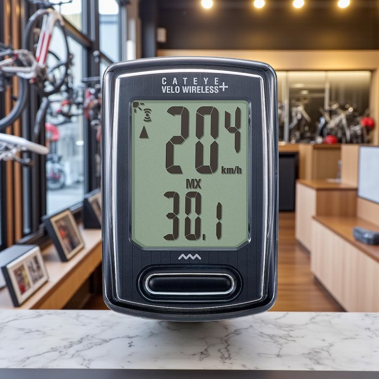 ไมล์จักรยานไร้สายมีไฟ CATEYE VELO WIRELESS, CC-VT235W (มีโหมด Back Light) ศูนย์ไทย