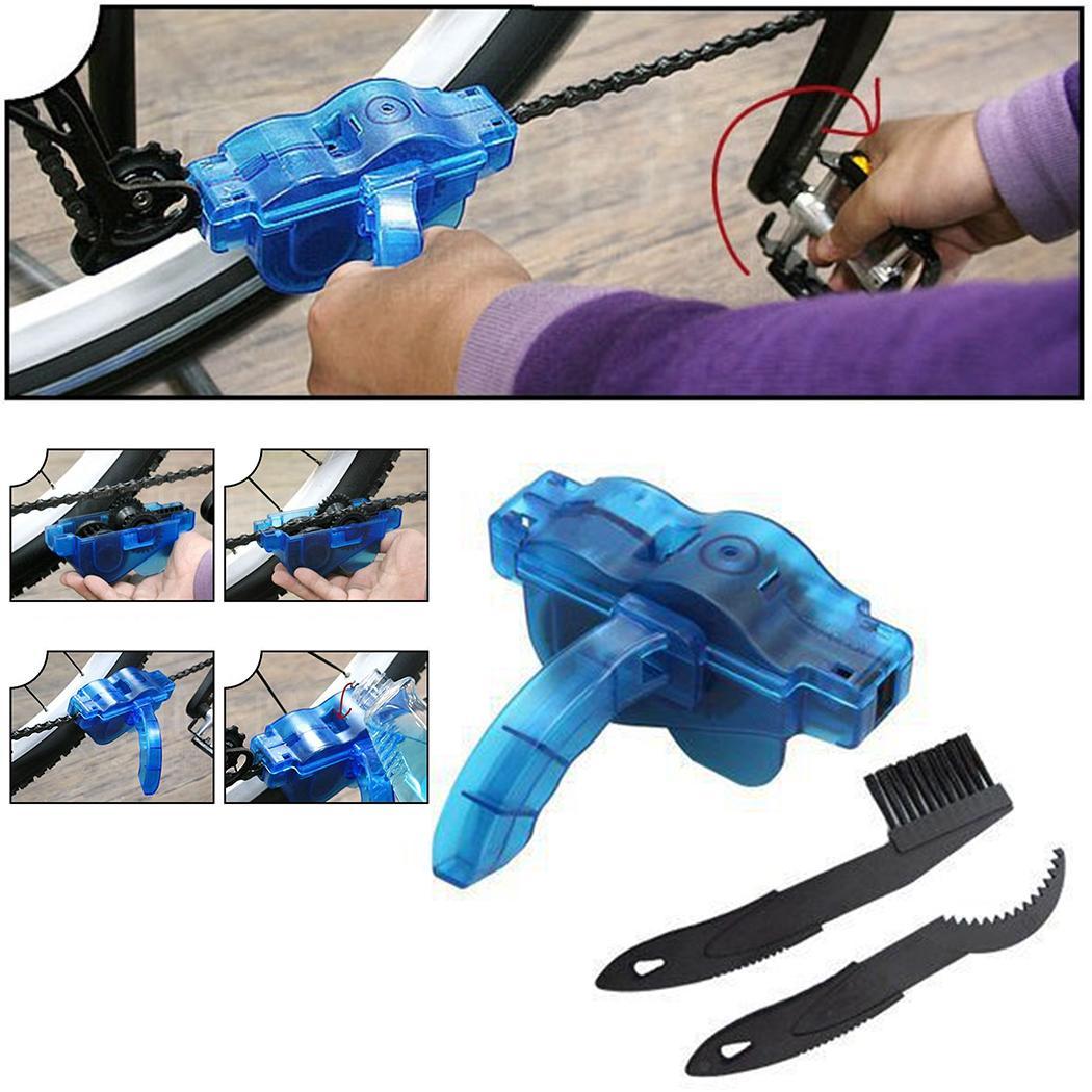 กล่องล้างโซ่ พร้อมแปรงขัดเฟืองและโซ่ จักรยาน