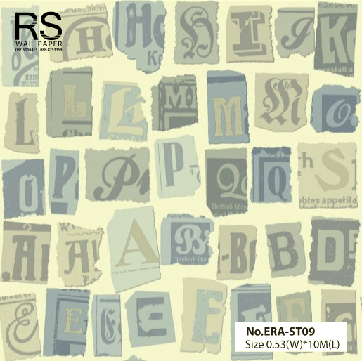 วอลเปเปอร์ ลายตัวหนังสือ No.ERA-ST09