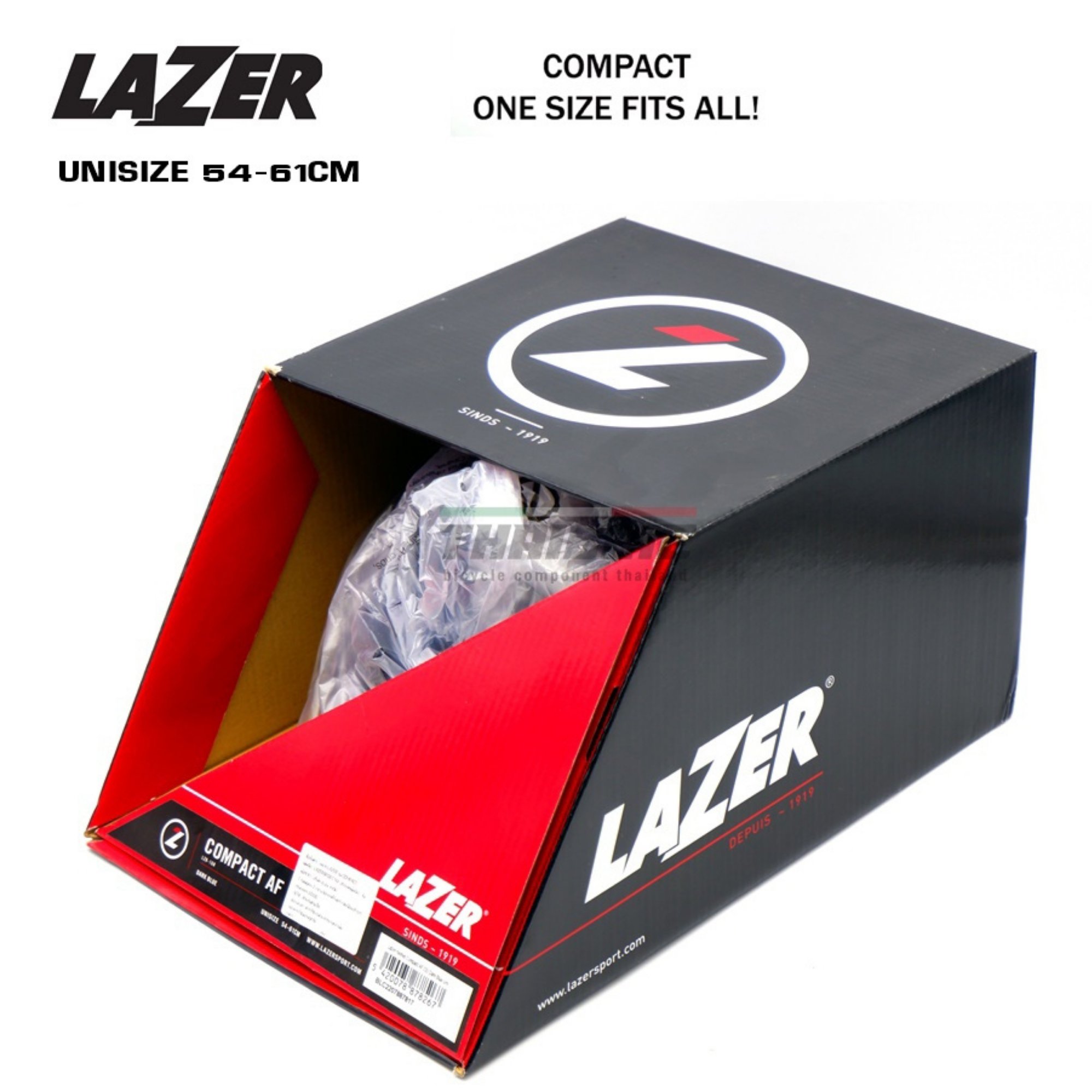 หมวกกันน็อคจักรยาน LAZER COMPACT AF อาเซี่ยนฟิต ของแท้ หมวกจักรยาน