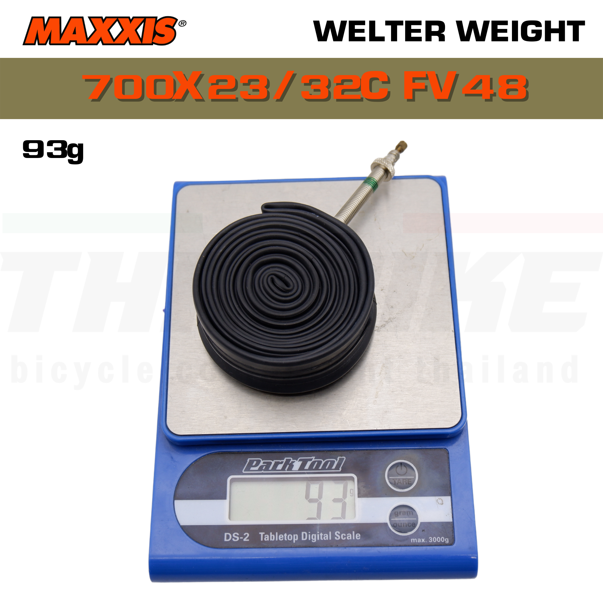 ยางในจักรยาน MAXXIS Welter Weight 700X23-32C FV48/60/80 จุ๊บเล็ก 700x33/50c FV 48 mm