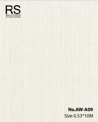 วอลเปเปอร์สีขาวครีม เทกเจอร์เส้น No.AW-A09