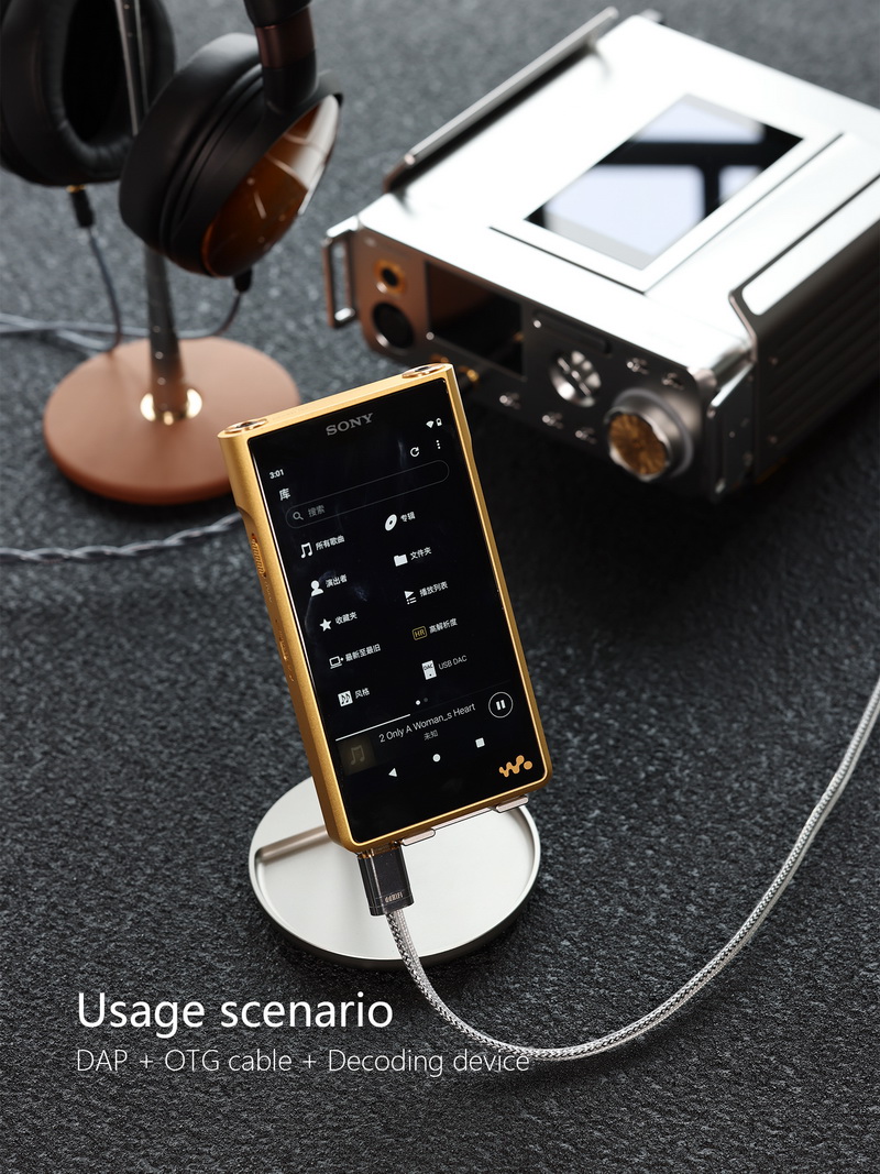 DD HS110 ขาตั้งเดสก์ท็อปไฮไฟ สำหรับ มือถือ เครื่องเล่นพกพา iPad หรืออุปกรณ์ถอดรหัส