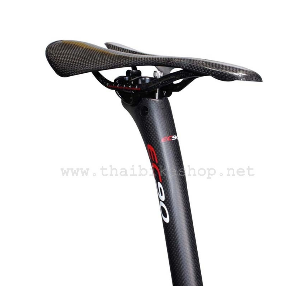 หลักอานคาร์บอนเยื้องหลังยี่ห้อ EC90 หลักอานจักรยานคาร์บอน