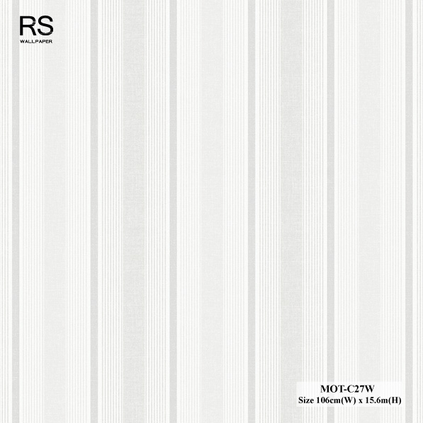 วอลเปเปอร์ ลายทางสีเทาอ่อน MOT-C27W