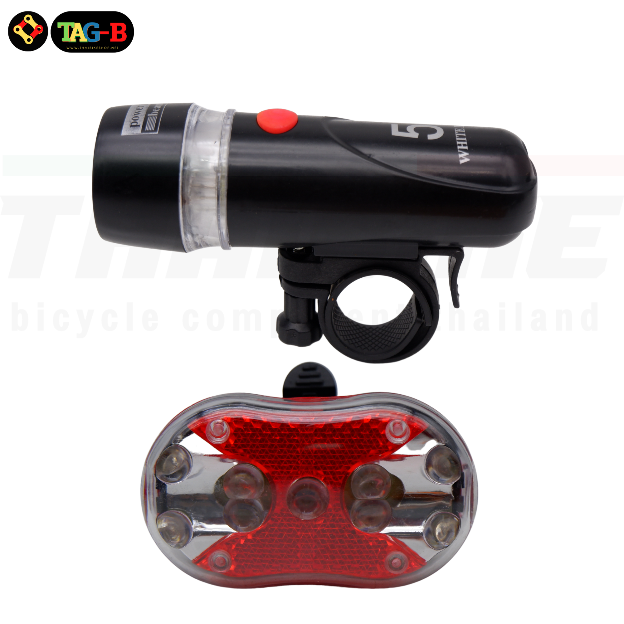 ชุดไฟจักรยาน ไฟหน้า และไฟท้าย จักรยาน ราคาประหยัด 01