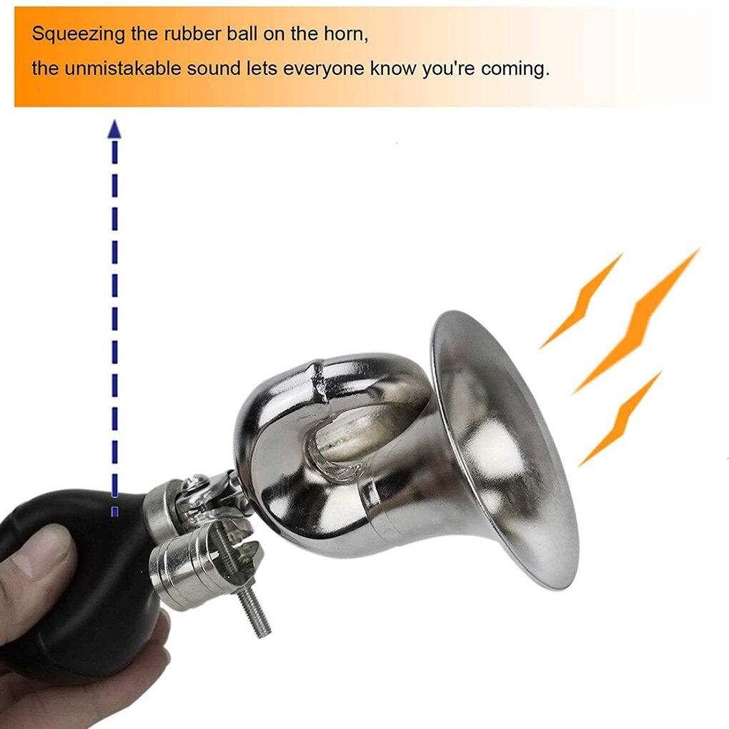 แตรลมจักรยานแนววินเทจ ติดจักรยาน มอเตอร์ไซต์