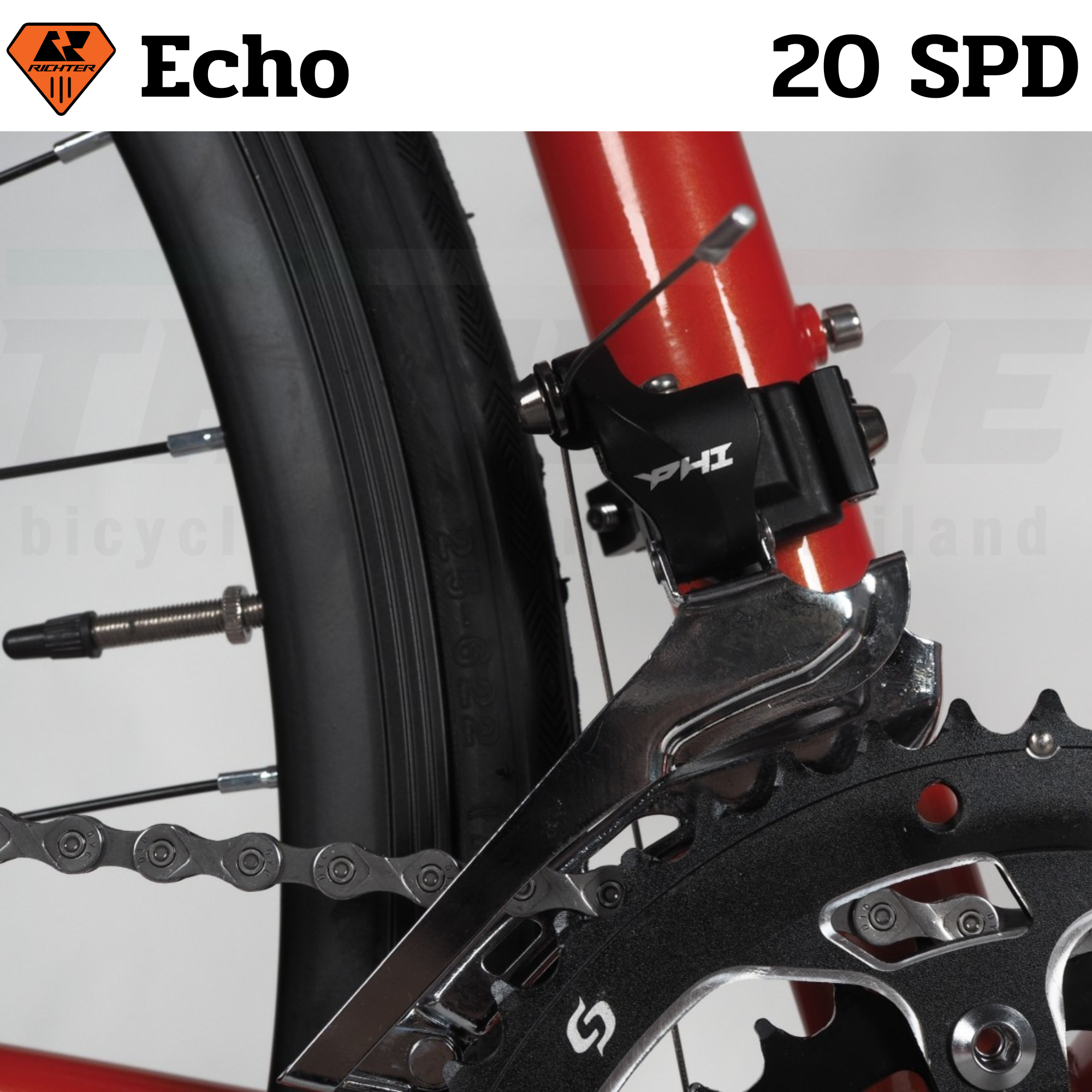 จักรยานเสือหมอบดิสก์เบรค Richter Echo อลูมิเนียม 20SPD 700C