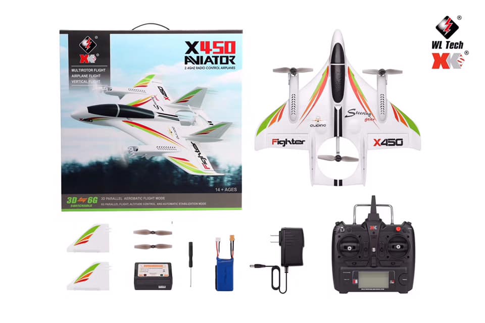 WLtoy XK-X450 3D6G AVIATOR Brushless motor