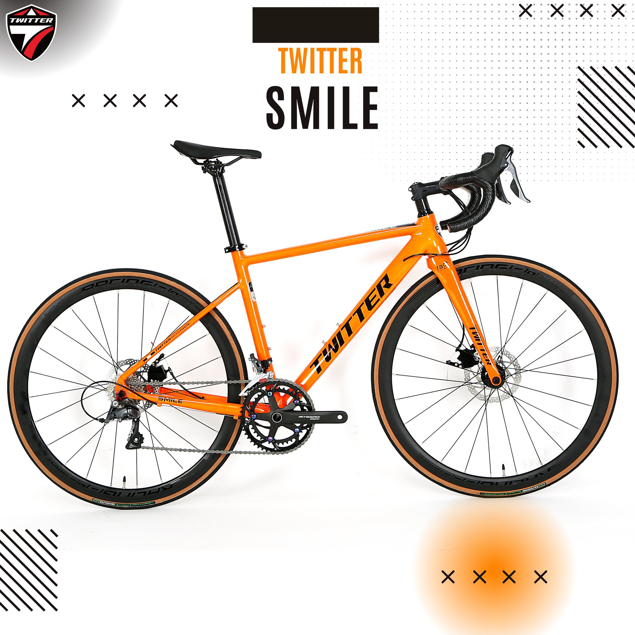 จักรยานเสือหมอบ อลูเบา TWITER รุ่น SMILE SHIMANO CLARIS(2023)/RS24SPD