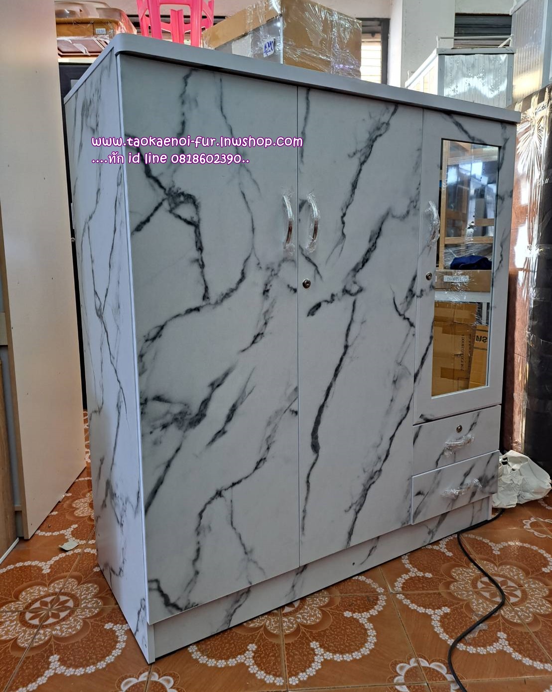 WCD-120-3 ตู้เสื้อผ้าเด็ก 120 ซม.