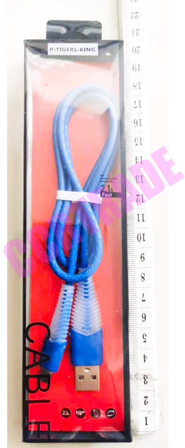 สายชาร์ทซัมซุง 1 ม. มีไฟกล่องใส 21.5 ซม.