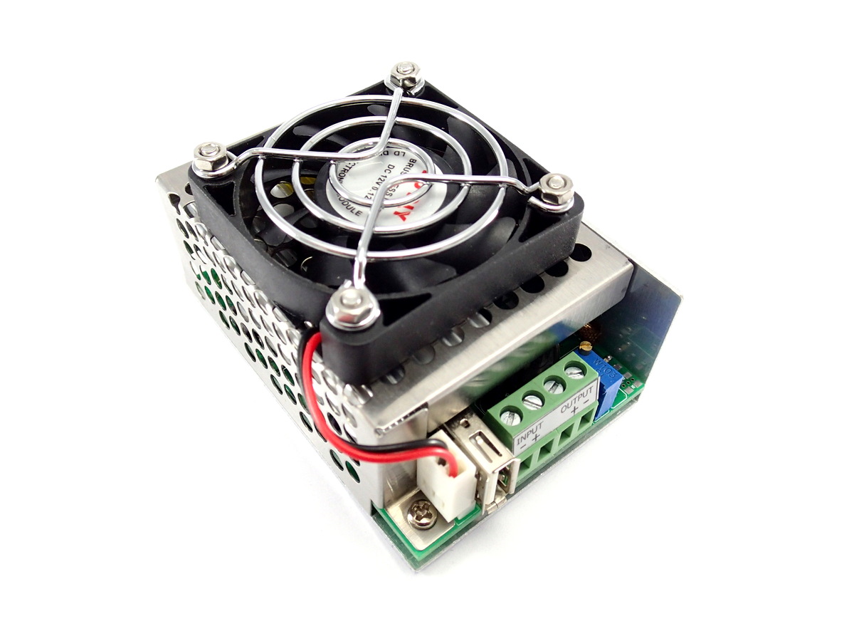12A 200W High Power DC Buck Converter [4.5-30V to 0.8-28V] +5V USB
