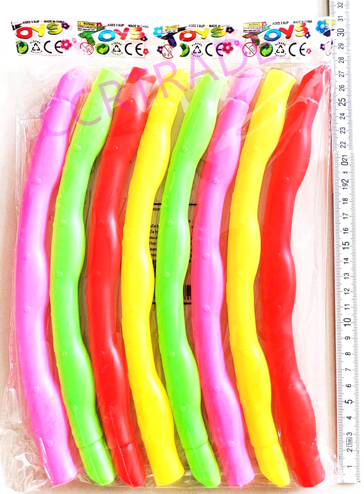 ฮูลาฮูปสีสด 8 ชิ้นถุง 30 ซม.
