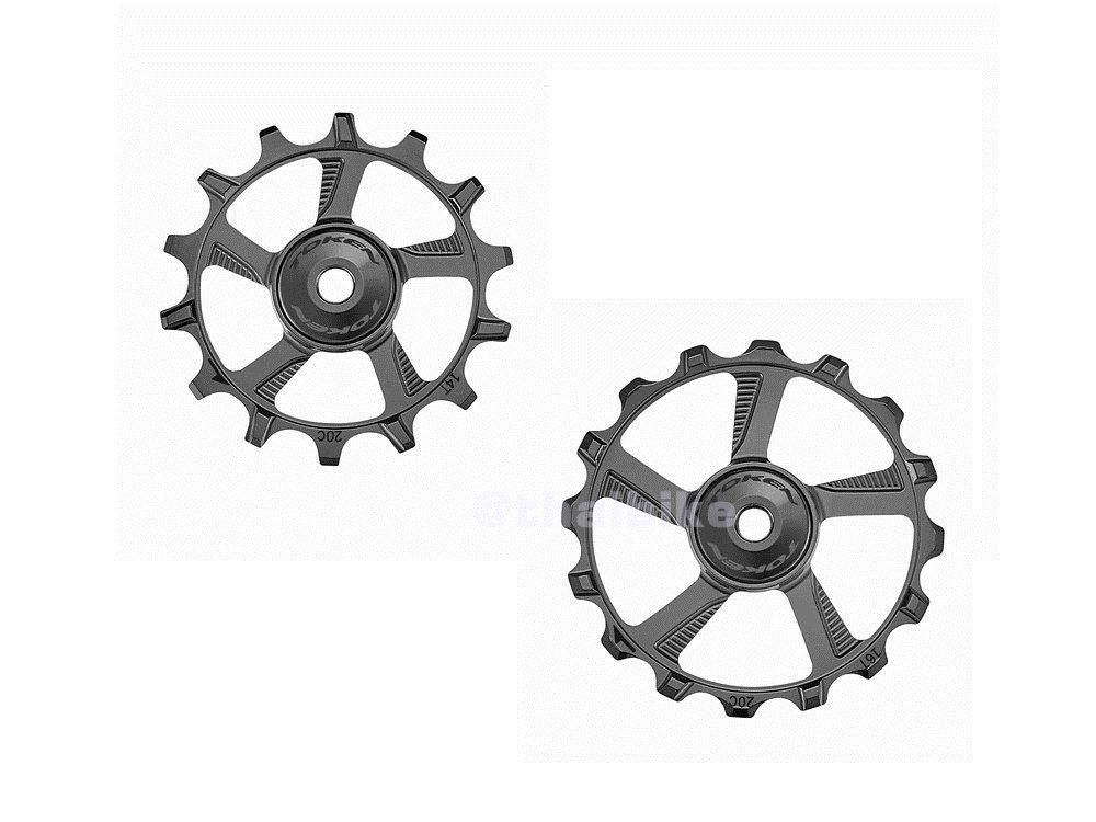 ลูกกลิ้งตีนผีจักยานเสือภูเขา 12SPD TOKEN TK1746MX 14-16T SRAM&Shimano