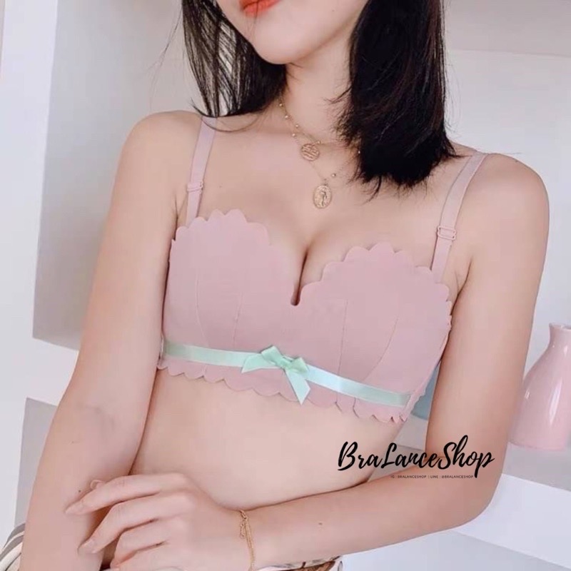 BLS✿950 ชุดชั้นในแฟชั่น งานผ้าลิมเลสไร้ขอบ