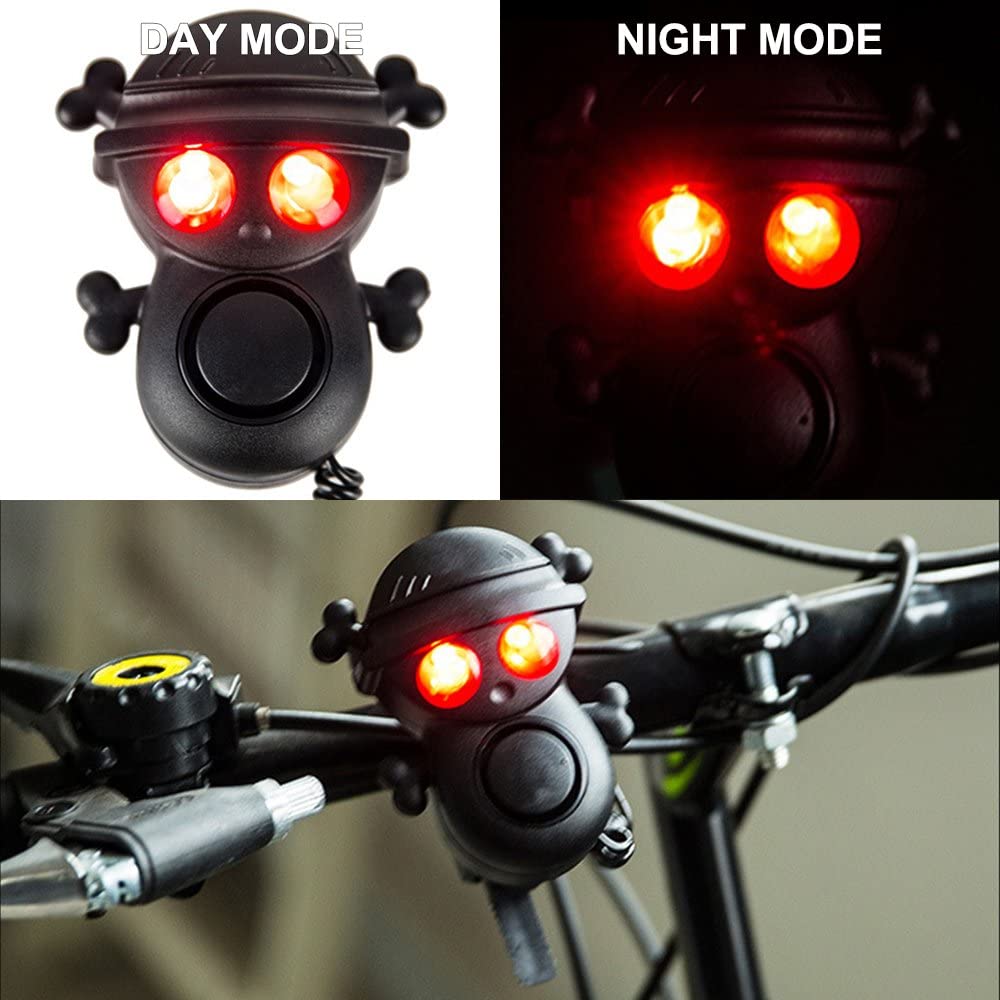 แตรจักรยานไฟฟ้า พร้อมไฟสีแดง มีรีโมต