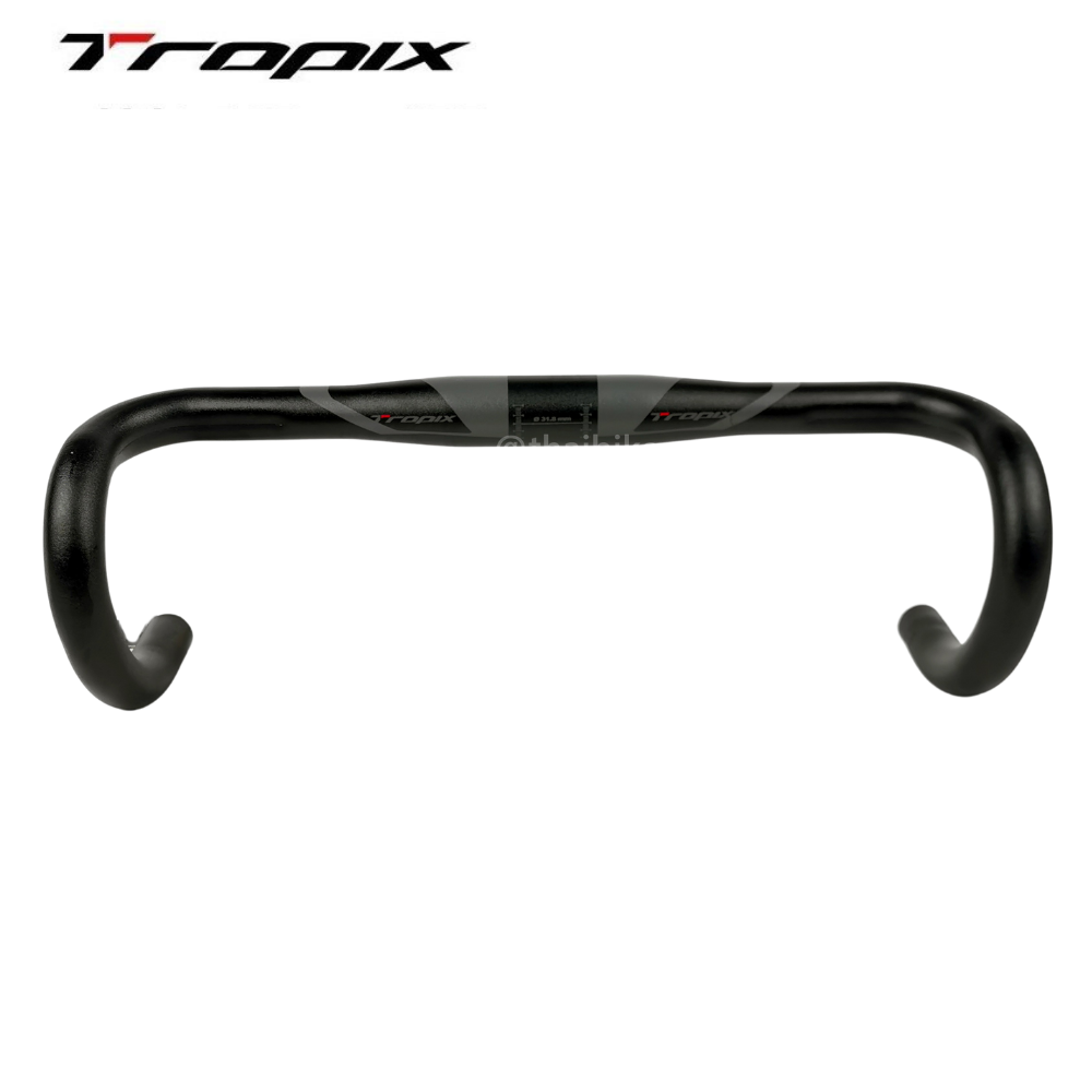 แฮนด์จักรยานเสือหมอบอลูมิเนียม TROPIX 31.8 ผลิตจากโรงงาน UNO 38/40/42/44