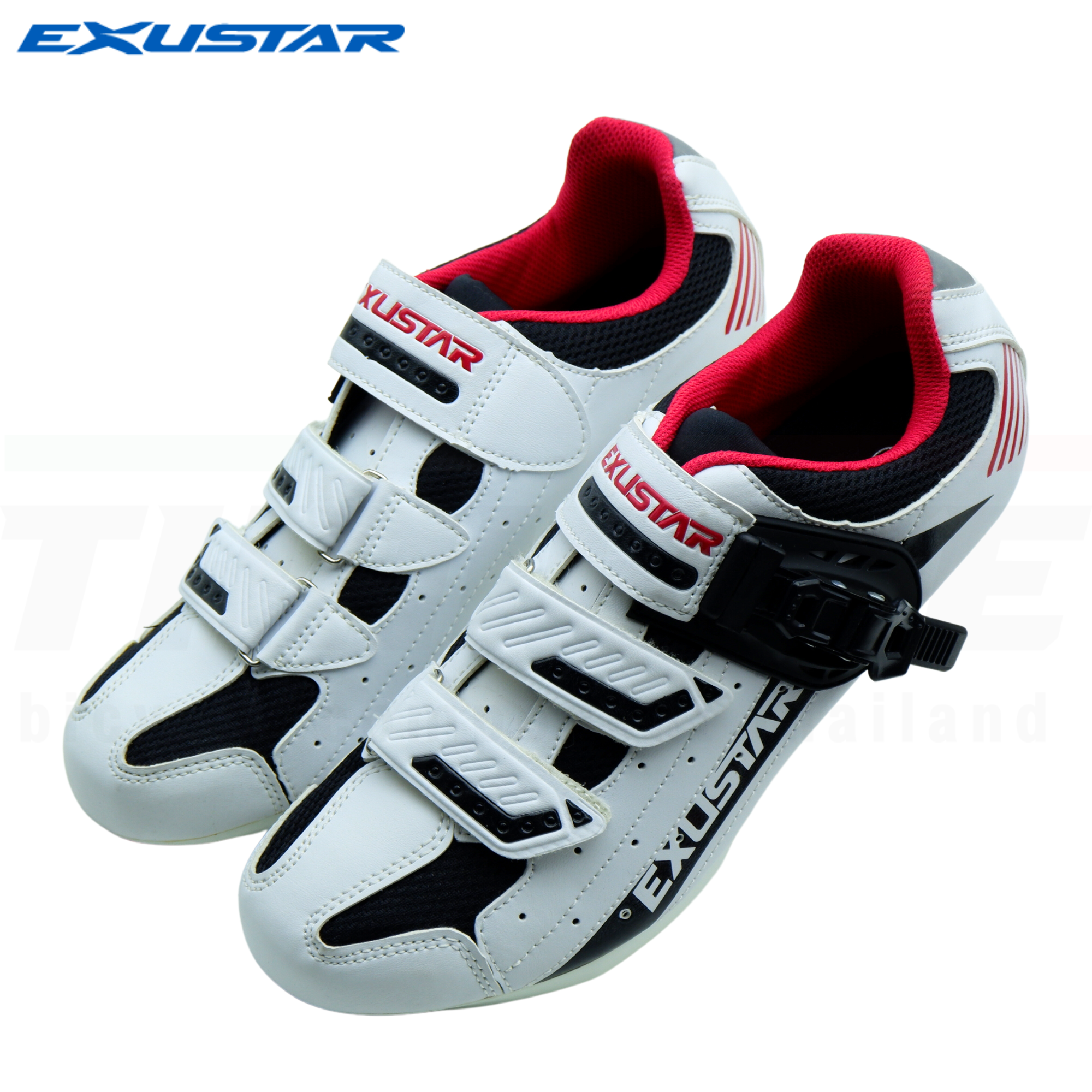 รองเท้าปั่นจักรยานเสือหมอบ รองเท้าคลีต EXUSTAR E-SR404