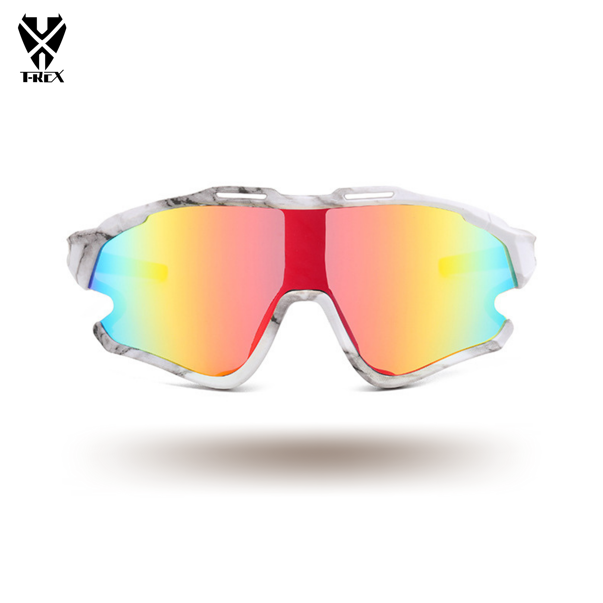 แว่นตาปั่นจักรยาน T-REX 8303 กันแดด กันลม กันฝุ่น UV แว่นกันแดด แว่นปั่น