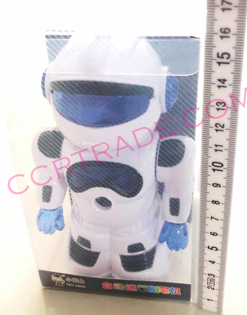 กบเหลาหุ่นยนต์มือหมุนกล่องใหญ่ 10x15.5 ซม.(1x3)