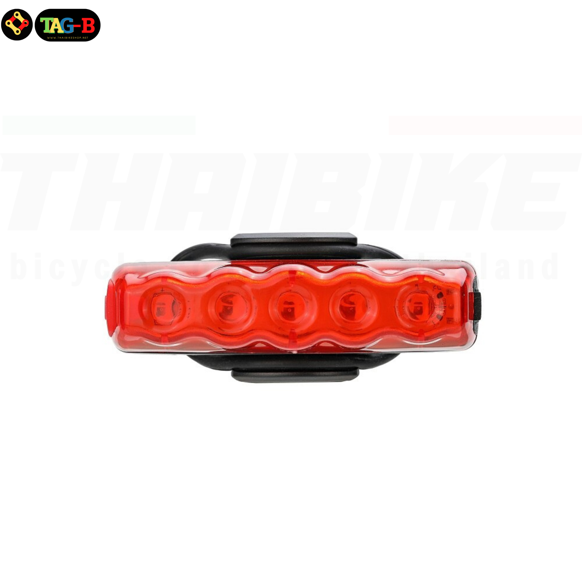 ไฟท้ายจักรยานชาร์จ USB THAIBIKE 004 ไฟสีแดง ไฟสีแดงน้ำเงิน