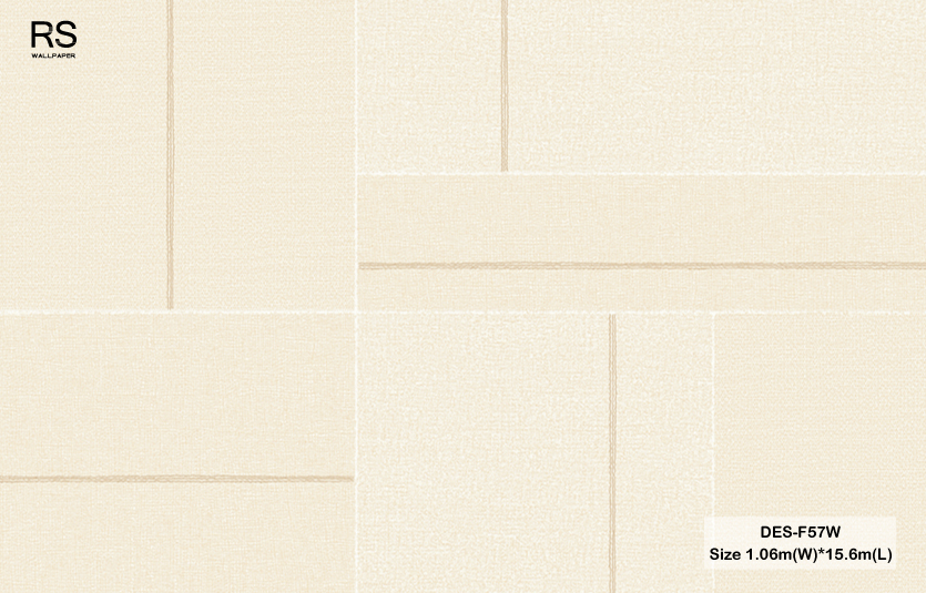 วอลเปเปอร์สไตล์โมเดิร์น สีครีม DES-F57W