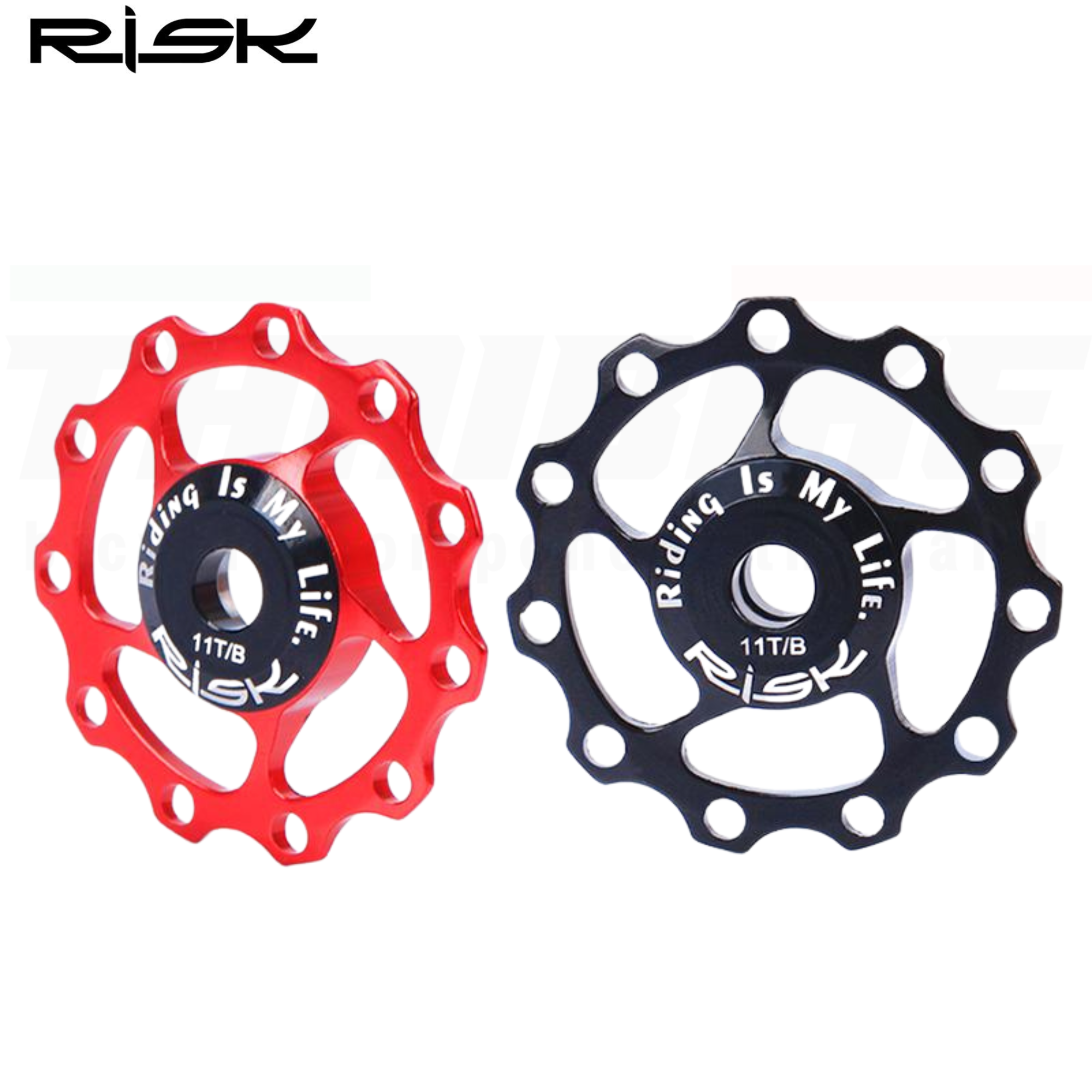ลูกรอกตีนผีติดจักรยาน RISK ลูกกลิ้งตีนผีแบริ่ง11T ลื่น เบา ทน
