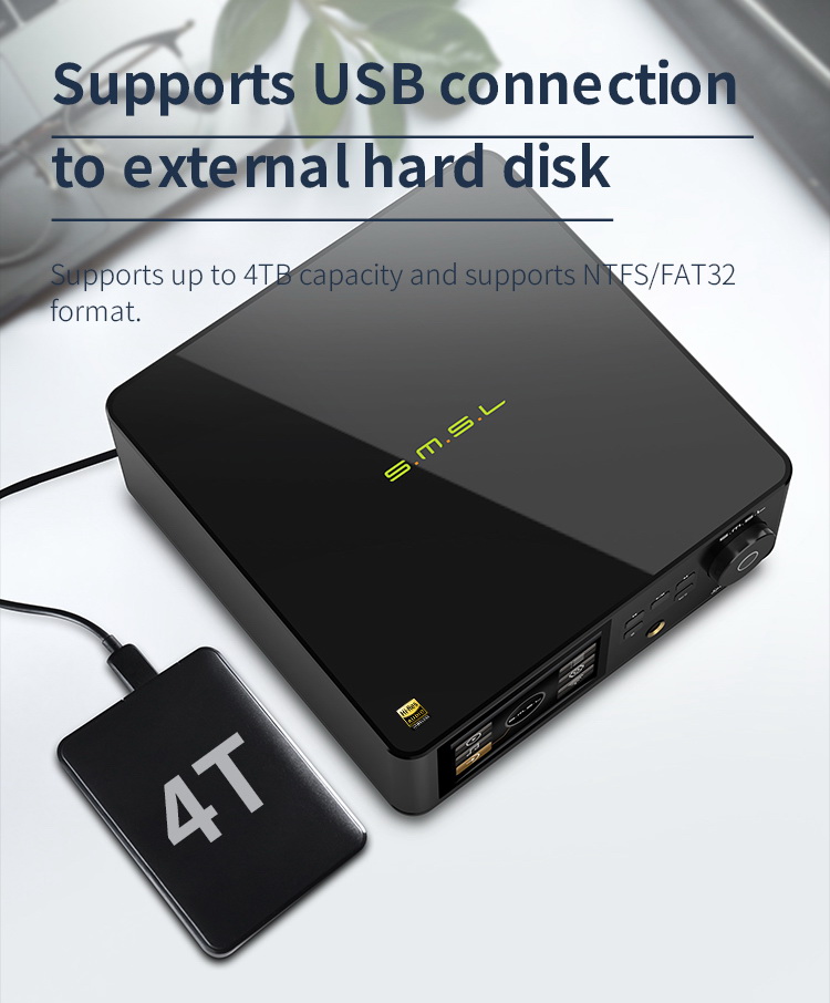 SMSL DP5SE DAP เครื่องเล่นเพลงเครือข่าย HiFi ชิป DAC/AMP ES9039Q2M รองรับ MQA ประกันศูนย์ไทย