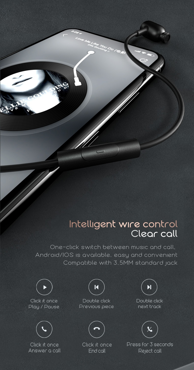 ขาย Auglamour T200 หูฟัง Dynamic พร้อมไมค์ สายทองแดงหุ้มฉนวน TPE