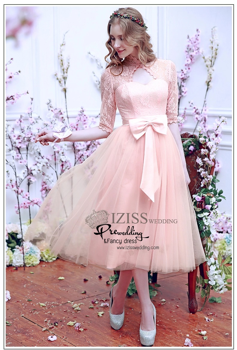 ฺBM0107 - พรีออเดอร์ ชุดเพื่อนเจ้าสาวราตรียาวสึส้อมโอโรส สวยฟรุ้งฟริงมากค่ะ