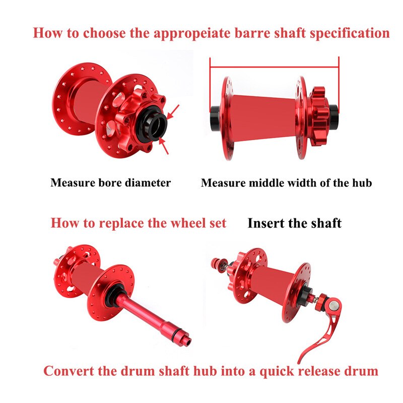 ตัวแปลงแกนล้อจักรยาน 12 เป็นแกน 9 (thaibike) แปลงแกน แปลงดุม 100/135/142/148มม.