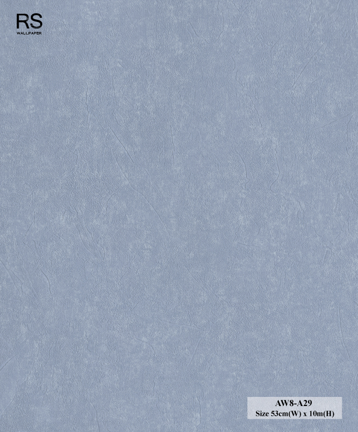 วอลเปเปอร์ลายปูนเปลือยสีฟ้าอมเทา AW8-A29