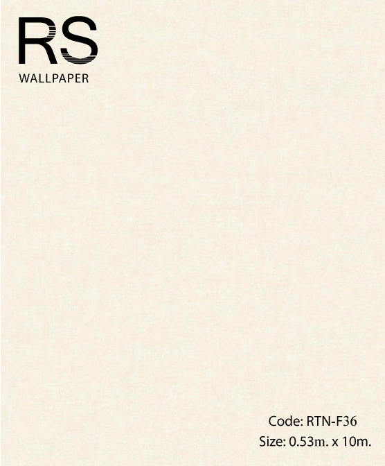 วอลเปเปอร์พื้นสีขาวอมน้ำตาลเทกเจอร์ผ้า RTN-F36