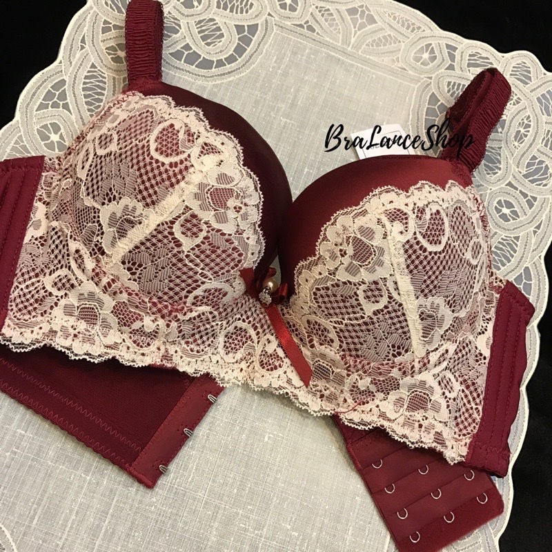 BLS✿0101 Setบรา+กกน. งานลูกไม้ผสมผ้าซาตินนำเข้า